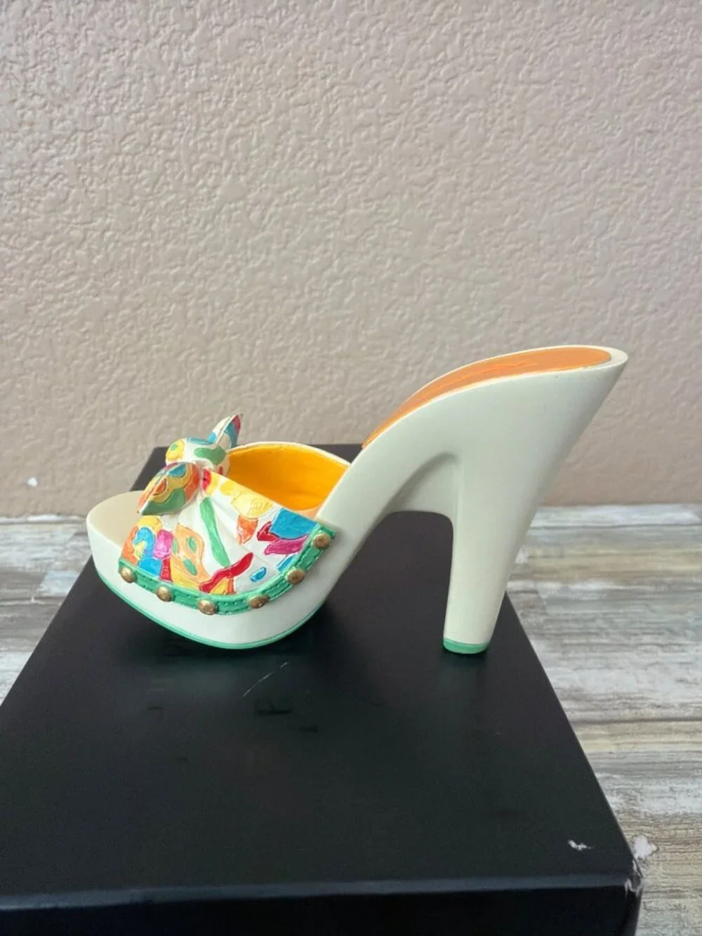 Just The Right Shoe Raine 2006 Summer Splash Miniature Shoe NEW w/ Box COA 25607 - Picture 8 of 12